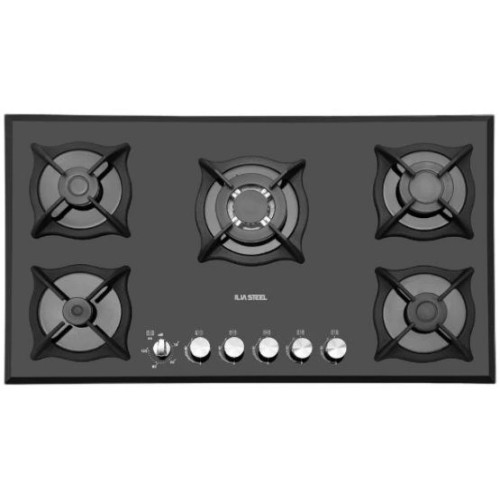 گاز رومیزی ایلیا استیل مدل G503T شیشه مشکی