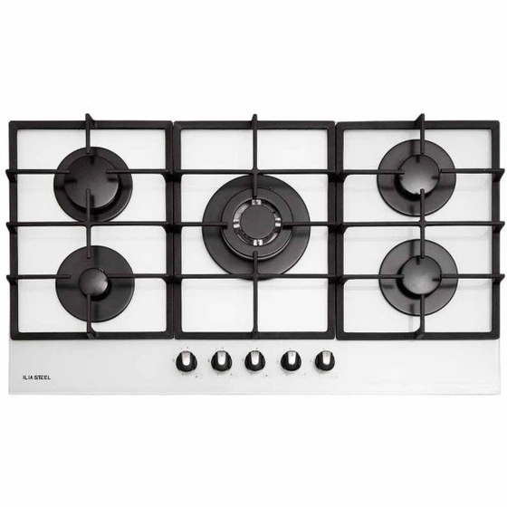 گاز رومیزی ایلیا استیل مدل G527 W نمای کامل