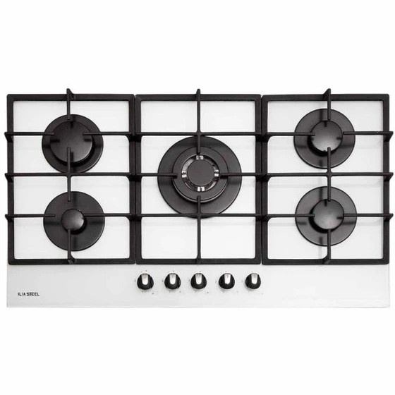 گاز رومیزی ایلیا استیل مدل G527 W نمای کامل